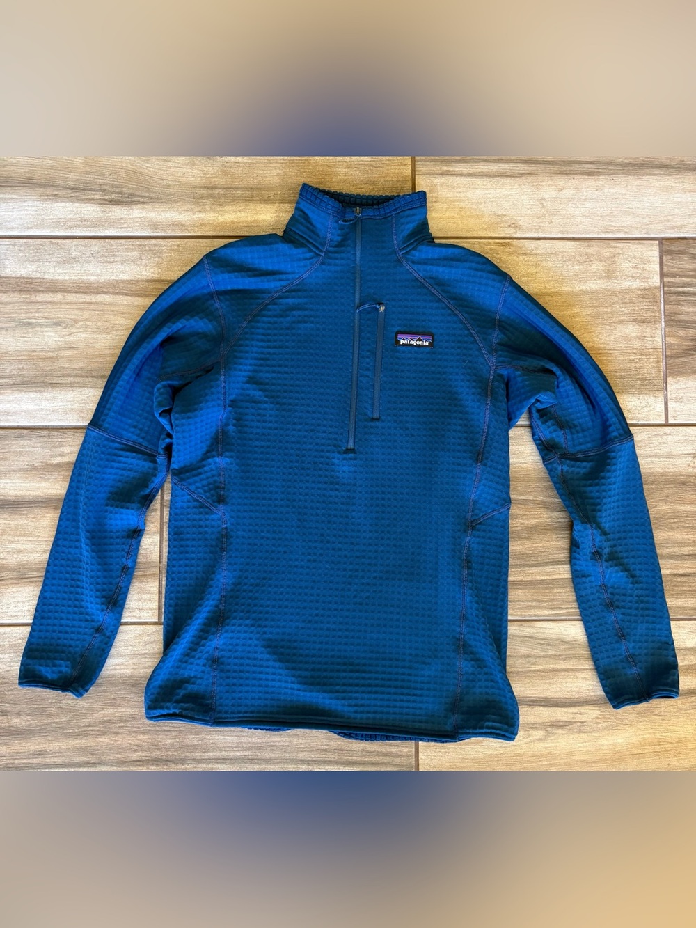 Patagonia Women's Teal Quarter-Zip Lightweight Shirt Jacket S